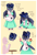 Size: 800x1181 | Tagged: safe, artist:ipun, imported from derpibooru, princess luna, alicorn, semi-anthro, alternate hairstyle, blushing, cake, cheek fluff, clothes, colored hooves, cute, dialogue, dress, drink, female, floppy ears, food, friendship cafe, high heels, lunabetes, maid, maid cafe, mare, open mouth, shoes, table, wing fluff