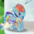 Size: 185x189 | Tagged: safe, imported from derpibooru, rainbow dash, pegasus, pony, 3d, animated, clipping, clothes, cute, dancing, dashabetes, dress, female, gameloft, gameloft shenanigans, gif, happy, shuffle, solo