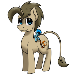 Size: 1920x1920 | Tagged: safe, artist:valthonis, imported from derpibooru, oc, oc only, oc:pashtet, oc:valthonis, pony, unicorn, 2020 community collab, derpibooru community collaboration, leonine tail, male, plushie, simple background, solo, transparent background