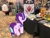 Size: 4032x3024 | Tagged: safe, imported from derpibooru, photographer:undeadponysoldier, starlight glimmer, human, pony, unicorn, ? block, augmented reality, convention, dealer room, female, gameloft, ichibancon, irl, irl human, mare, photo, ponies in real life, question mark block, super mario bros.