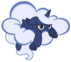 Size: 7598x6586 | Tagged: safe, artist:estories, imported from derpibooru, oc, oc only, oc:holly, alicorn, pony, absurd resolution, alicorn oc, cloud mane, female, horn, mare, simple background, solo, transparent background