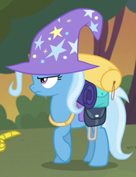 Size: 394x514 | Tagged: safe, imported from derpibooru, screencap, discord, trixie, to where and back again, cropped, hand, offscreen character, pointing