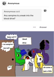 Size: 832x1174 | Tagged: safe, artist:ask-luciavampire, imported from derpibooru, oc, pony, unicorn, vampire, vampony, tumblr:ask-ponys-university, 1000 hours in ms paint, ask