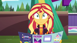 Size: 1920x1080 | Tagged: safe, imported from derpibooru, screencap, sunset shimmer, equestria girls, equestria girls series, sunset's backstage pass!, spoiler:eqg series (season 2), female, music festival outfit, solo