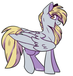 Size: 1056x1101 | Tagged: safe, artist:lrusu, imported from derpibooru, derpy hooves, pony, dock, female, simple background, solo, transparent background