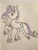 Size: 960x1280 | Tagged: safe, artist:artsy-angst, imported from derpibooru, rarity, pony, unicorn, leak, spoiler:g5, female, g5, g5 concept leak style, g5 concept leaks, gradient mane, gradient tail, mare, rarity (g5 concept leak), rarity (g5), redesign, solo, traditional art