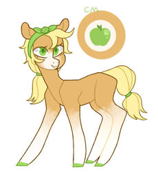 Size: 990x1077 | Tagged: safe, artist:jellybeanbullet, imported from derpibooru, applejack, earth pony, pony, leak, spoiler:g5, applejack (g5 concept leak), applejack (g5), female, g5, g5 concept leak style, g5 concept leaks, mare, redesign, simple background, solo, white background