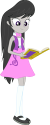 Size: 4229x10538 | Tagged: safe, artist:marcorois, artist:marcorulezzz, imported from derpibooru, octavia melody, equestria girls, book, female, simple background, solo, transparent background, vector