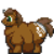Size: 320x320 | Tagged: safe, artist:kelvin shadewing, imported from derpibooru, oc, oc only, oc:brownie mix, pony, unicorn, absolute unit, adorafatty, bhm, chonk, fat, male, obese, pixel art, simple background, solo, sprite, transparent background