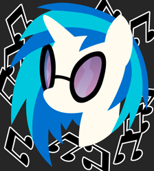 Size: 3328x3712 | Tagged: safe, artist:egor418, imported from derpibooru, dj pon-3, vinyl scratch, pony, unicorn, bust, female, glasses, horn, lineless, mare, minimalist, modern art, portrait, profile, solo