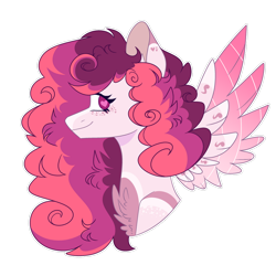 Size: 1024x1024 | Tagged: safe, artist:chococolte, imported from derpibooru, oc, oc only, pegasus, pony, bust, female, mare, portrait, simple background, solo, transparent background