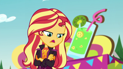 Size: 1920x1080 | Tagged: safe, imported from derpibooru, screencap, sunset shimmer, equestria girls, equestria girls series, sunset's backstage pass!, spoiler:eqg series (season 2), female, music festival outfit, solo