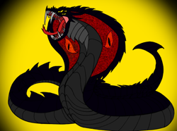 Size: 1010x751 | Tagged: safe, artist:kahnac, imported from derpibooru, oc, oc only, oc:apophis, cobra, snake, season 9, spoiler:s09, apep, dark god, egyptian, egyptian god, god, solo, story included