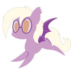 Size: 2100x2100 | Tagged: safe, artist:showtimeandcoal, imported from derpibooru, oc, oc only, oc:pinkfull night, bat pony, pony, chibi, commission, cute, glasses, icon, shy, simple background, solo, teenager, transparent background, ych result, your character here