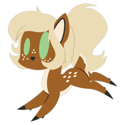 Size: 2100x2100 | Tagged: safe, artist:showtimeandcoal, imported from derpibooru, oc, oc only, oc:chestnut, deer, chibi, commission, cute, doe, freckles, icon, simple background, solo, transparent background, ych result, your character here