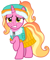 Size: 828x997 | Tagged: safe, artist:cloudy glow, artist:cloudyglow, artist:徐詩珮, edit, imported from derpibooru, vector edit, luster dawn, pony, unicorn, series:sprglitemplight diary, series:sprglitemplight life jacket days, series:springshadowdrops diary, series:springshadowdrops life jacket days, alternate universe, clothes, everest (paw patrol), female, paw patrol, simple background, solo, swimsuit, transparent background