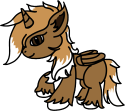 Size: 1911x1698 | Tagged: safe, artist:applecider120, derpibooru exclusive, edit, editor:ciaran, imported from derpibooru, oc, oc only, alicorn, eevee, pony, 2020 community collab, derpibooru community collaboration, alicorn oc, colt, horn, male, pokémon, simple background, solo, transparent background