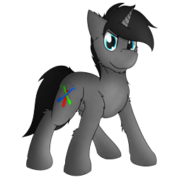 Size: 3200x3200 | Tagged: safe, artist:kamithepony, edit, editor:ciaran, imported from derpibooru, oc, oc only, oc:wilson, pony, unicorn, 2020 community collab, derpibooru community collaboration, commission, male, simple background, solo, standing, transparent background