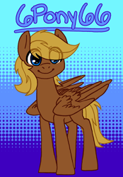 Size: 1042x1500 | Tagged: safe, artist:flutterbree, imported from derpibooru, oc, oc:6pony66, pegasus, badge, con badge