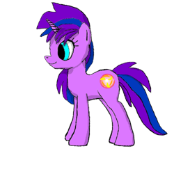 Size: 800x800 | Tagged: safe, imported from derpibooru, oc, oc only, oc:cyan nova fae, original species, pony, unicorn, simple background, solo, standing, transparent background