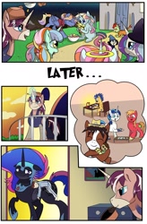 Size: 1280x1949 | Tagged: safe, artist:candyclumsy, imported from derpibooru, big macintosh, flash sentry, shining armor, trouble shoes, oc, oc:aerial agriculture, oc:earthing elements, oc:king speedy hooves, oc:princess healing glory, oc:princess mythic majestic, oc:princess sincere scholar, oc:queen nightmare pulsar, oc:tommy the human, alicorn, earth pony, human, pegasus, pony, unicorn, comic:nightmare pulsar, alicorn oc, balcony, bedroom, candy, canterlot, canterlot castle, clothes, comic, commissioner:bigonionbean, costume, dawn, dialogue, doll, female, food, fusion, fusion: princess healing glory, fusion:aerial agriculture, fusion:big macintosh, fusion:bow hothoof, fusion:cheerilee, fusion:cloudy quartz, fusion:earthing elements, fusion:flash sentry, fusion:fleur-de-lis, fusion:fluttershy, fusion:gentle breeze, fusion:igneous rock pie, fusion:king speedy hooves, fusion:lightning dust, fusion:ms. harshwhinny, fusion:night light, fusion:nurse redheart, fusion:posey shy, fusion:princess cadance, fusion:princess celestia, fusion:princess luna, fusion:princess mythic majestic, fusion:princess sincere scholar, fusion:queen nightmare pulsar, fusion:rarity, fusion:sassy saddles, fusion:shining armor, fusion:spitfire, fusion:starlight glimmer, fusion:trixie, fusion:trouble shoes, fusion:twilight sparkle, fusion:twilight velvet, fusion:windy whistles, fusion:zecora, glasses, grandfather and grandson, grandmother and grandson, grandparent and grandchild moment, grandparents, halloween, halo, hat, holiday, horn, house, human oc, husband and wife, jewelry, later, magic, magician outfit, male, mother and son, nerd pony, nightmare night, nuzzles, nuzzling, overalls, pajamas, parent:cloudy quartz, parent:posey shy, parent:twilight velvet, parent:windy whistles, photos, random pony, regalia, riding, sleeping, spectacles, stallion, tired, toy, writer:bigonionbean