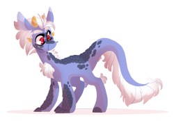 Size: 1600x1116 | Tagged: safe, artist:torusthescribe, imported from derpibooru, oc, oc only, oc:candlewick, dracony, dragon, hybrid, pony, interspecies offspring, male, offspring, parent:discord, parent:twilight sparkle, parents:discolight, simple background, solo, transparent background