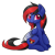 Size: 500x500 | Tagged: safe, artist:woomykitty, imported from derpibooru, oc, oc only, oc:mistic spirit, cyborg, pegasus, :p, cute, cybernetic eyes, cybernetic pony, cybernetic wing, cybernetic wings, feathered wings, female, filly sized, mare, prosthetic eye, prosthetics, simple background, solo, tongue out, transparent background, wings