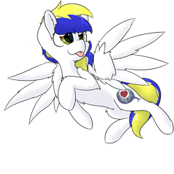 Size: 2834x2834 | Tagged: safe, artist:jubyskylines, imported from derpibooru, oc, oc only, oc:juby skylines, pegasus, pony, 2020 community collab, derpibooru community collaboration, flying, simple background, solo, tongue out, transparent background