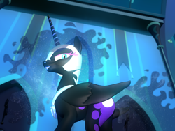 Size: 2048x1536 | Tagged: safe, artist:feuerrader-nmm, imported from derpibooru, nightmare moon, pony, 3d, female, solo