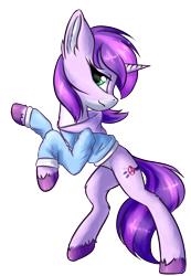 Size: 900x1300 | Tagged: safe, artist:ravistdash, derpibooru exclusive, imported from derpibooru, oc, oc only, oc:幻弦紫晶, pony, unicorn, 2020 community collab, derpibooru community collaboration, bipedal, clothes, simple background, solo, standing, transparent background