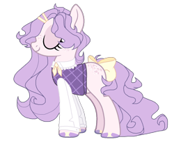 Size: 1024x889 | Tagged: safe, artist:chococolte, imported from derpibooru, oc, oc only, earth pony, pony, bow, clothes, female, mare, shirt, simple background, solo, tail bow, transparent background, vest