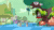 Size: 1280x720 | Tagged: safe, imported from derpibooru, screencap, applejack, fluttershy, pinkie pie, rarity, tom, twilight sparkle, earth pony, pegasus, pony, unicorn, the return of harmony, animated, broken window, chaos, discorded, discorded landscape, element of generosity, element of honesty, element of kindness, element of laughter, element of magic, female, flutterbitch, golden oaks library, greedity, here comes tom, levitation, liarjack, magic, mare, meanie pie, rock, sound, telekinesis, tongue out, unicorn twilight, webm, window