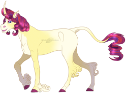 Size: 1328x971 | Tagged: safe, artist:bijutsuyoukai, imported from derpibooru, oc, oc:sunshine chic, pony, unicorn, female, magical lesbian spawn, mare, offspring, parent:rarity, parent:sunset shimmer, parents:sunsarity, simple background, solo, transparent background