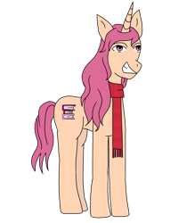 Size: 1000x1250 | Tagged: safe, artist:costello336, imported from derpibooru, oc, pony, unicorn, clothes, scarf, simple background, solo, transparent background