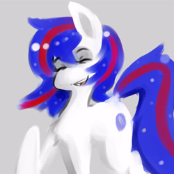 Size: 3000x3000 | Tagged: safe, artist:anonymous, imported from derpibooru, oc, oc:nasapone, earth pony, pony, /mlp/, 4chan, cute, drawthread, laughing, simple background, solo