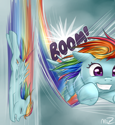 Size: 2293x2500 | Tagged: safe, artist:zellcius, imported from derpibooru, rainbow dash, pegasus, pony, fast, female, flying, happy, rainbow trail, sky, smiling, solo, wings