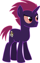 Size: 2507x3960 | Tagged: safe, artist:shadymeadow, imported from derpibooru, oc, oc only, oc:nocturne jungle, pony, unicorn, male, oc villain, simple background, solo, teenager, transparent background