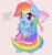 Size: 1126x1200 | Tagged: safe, artist:janelearts, imported from derpibooru, rainbow dash, pegasus, pony, bipedal, bow, clothes, cute, dashabetes, dress, female, rainbow dash always dresses in style, simple background, solo