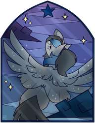 Size: 1024x1330 | Tagged: safe, artist:ak4neh, imported from derpibooru, oc, oc only, oc:unknown, unnamed oc, pegasus, pony, female, mare, simple background, solo, stained glass, transparent background