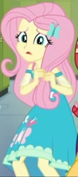 Size: 201x451 | Tagged: safe, imported from derpibooru, screencap, fluttershy, do it for the ponygram!, equestria girls, equestria girls series, spoiler:eqg series (season 2), cropped, cute, female, looking at you, low res image, scared, shyabetes