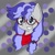 Size: 1024x1024 | Tagged: safe, artist:toonboy92484, imported from derpibooru, oc, oc:cinnabyte, adorkable, bandana, bust, cinnabetes, cute, dork, glasses, looking at you, portrait