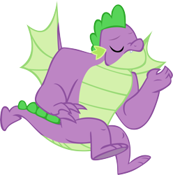 Size: 5725x5776 | Tagged: safe, artist:memnoch, imported from derpibooru, spike, dragon, the last problem, eyes closed, gigachad spike, male, older, older spike, simple background, solo, transparent background, winged spike, wings