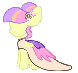 Size: 1615x1519 | Tagged: safe, artist:sugarcloud12, imported from derpibooru, oc, oc only, pegasus, pony, clothes, dress, female, gala dress, mannequin, mare, simple background, solo, transparent background