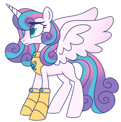 Size: 1088x1097 | Tagged: dead source, safe, artist:unicorn-mutual, imported from derpibooru, princess flurry heart, pony, armor, female, flurry heart pearl of battle, older, older flurry heart, simple background, solo, transparent background, warrior flurry heart