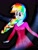 Size: 2313x3084 | Tagged: safe, artist:liaaqila, imported from derpibooru, rainbow dash, equestria girls, alternate hairstyle, braid, clothes, cute, dashabetes, dress, female, frozen (movie), happy, open mouth, solo, traditional art