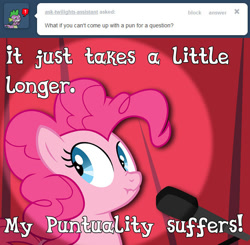 Size: 641x627 | Tagged: safe, artist:necromanteion, imported from derpibooru, pinkie pie, pony, ask pun, ask, ask tickled pinkie, female, scrunchy face, solo