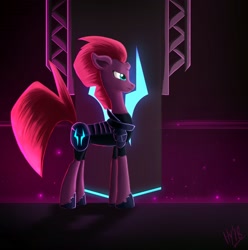 Size: 1920x1938 | Tagged: safe, artist:jphyperx, imported from derpibooru, tempest shadow, pony, unicorn, my little pony: the movie, broken horn, female, horn, solo, storm king's emblem, storm king's ship