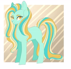 Size: 2761x2695 | Tagged: safe, artist:kittii-kat, imported from derpibooru, oc, oc only, oc:treasure trove, earth pony, pony, female, magical lesbian spawn, mare, offspring, parent:coco pommel, parent:sassy saddles, simple background, solo, transparent background