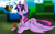 Size: 1920x1200 | Tagged: safe, artist:brainiac, derpibooru exclusive, imported from derpibooru, twilight sparkle, alicorn, bee, insect, pony, chest fluff, cute, female, flower, minecraft, minecraft bee, prone, solo, twiabetes, twilight sparkle (alicorn), warm up doodle