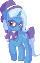 Size: 5144x8047 | Tagged: safe, artist:cyanlightning, imported from derpibooru, trixie, pony, unicorn, .svg available, absurd resolution, chest fluff, clothes, ear fluff, female, hat, hipster, lidded eyes, mare, scarf, simple background, solo, transparent background, vector